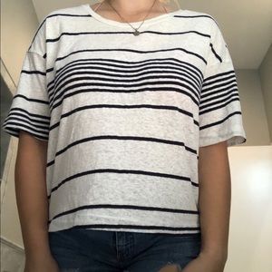 Urban Outfitters Asymmetrical Striped Tee